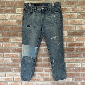 J. Crew Broken In Boyfriend Jeans Size 28 Distressed